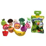 Squeezlings plüssfigurák – Series II, 8 cm, 24 darabos display