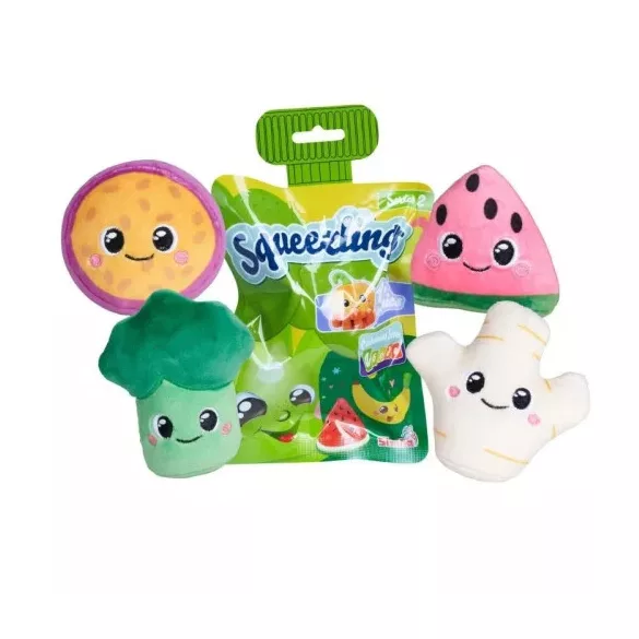 Squeezlings plüssfigurák – Series II, 8 cm, 24 darabos display
