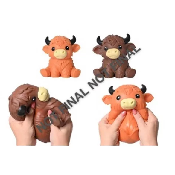 Squishy - Highland Bull, 14cm (CDU of 6)-700571409