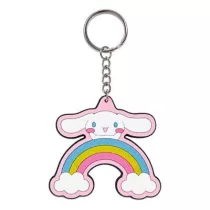 Cinnamoroll - Rubber Keychain with Glitter Effect (6 cm) - Stickers Style-