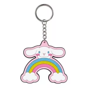 Cinnamoroll - Rubber Keychain with Glitter Effect (6 cm) - Stickers Style-