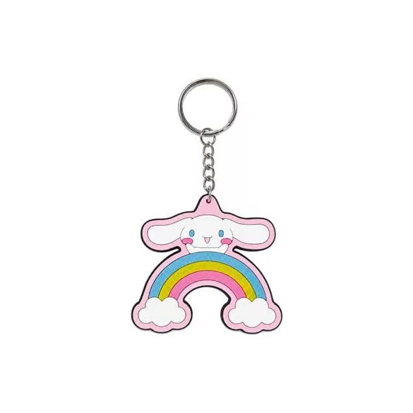 Cinnamoroll - Rubber Keychain with Glitter Effect (6 cm) - Stickers Style-