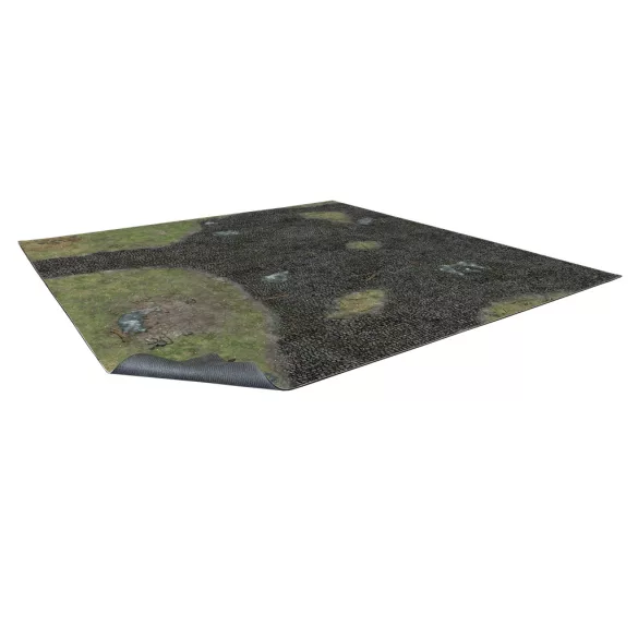 Cobbled Outskirts Gaming Mat 3x3 - Grid-BSTXX031