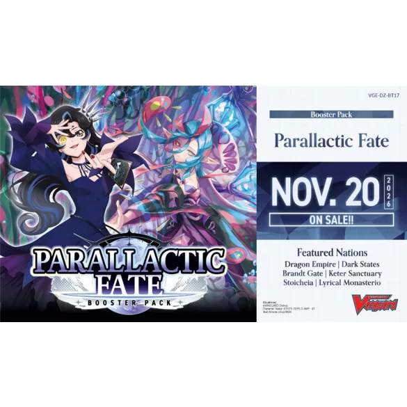 Cardfight!! Vanguard - Parallactic Fate Booster Display (16 Packs) - EN-VGE-DZ-BT17