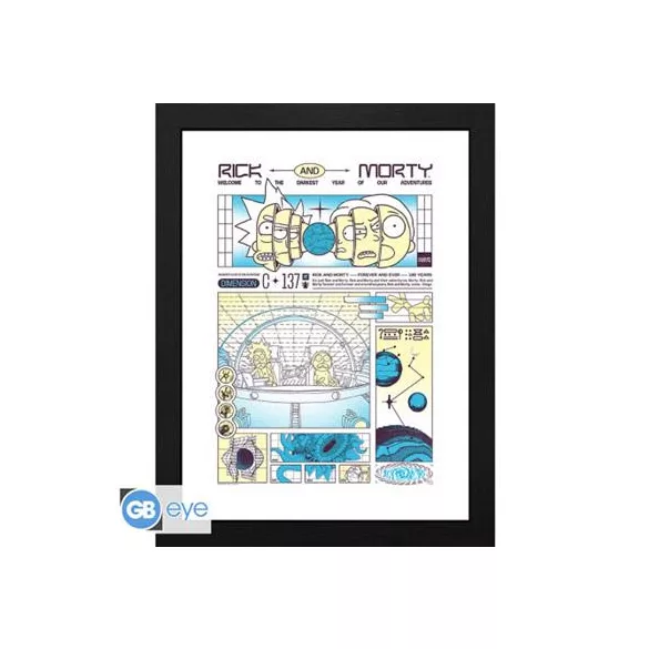 Rick and Morty - Framed print (30x40) - Bad trip-GBYDCOA026