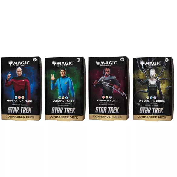 MTG - Star Trek Commander Deck Display (4 Decks) - IT-D58991030