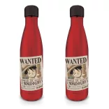 One Piece fém palack - Wanted Luffy