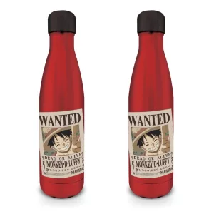 One Piece fém palack - Wanted Luffy