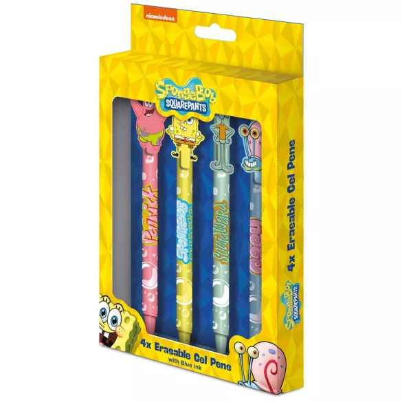 Spongebob Squarepants - Erasable Gel Pen (4 pcs.)-SR2510918