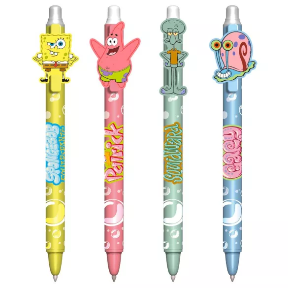 Spongebob Squarepants - Erasable Gel Pen (4 pcs.)-SR2510918