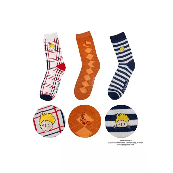The Little Prince - Socks (Set of 3 Pairs)-CR1662