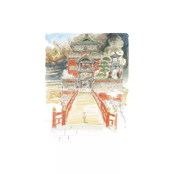 Spirited Away - Watercolor Greeting Card (24x15,8 cm) - Aburaya-MOVIC-95203