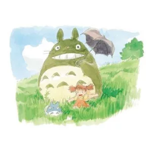 My Neighbor Totoro - Watercolor Greeting Card (24x15,8 cm) - Mei & Totoro-MOVIC-95200