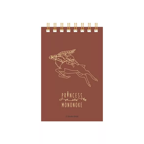 Princess Mononoke - Stamped Ring Notebook (11,5x7,2 cm) - Ashitaka & Yakul-MOVIC-92424