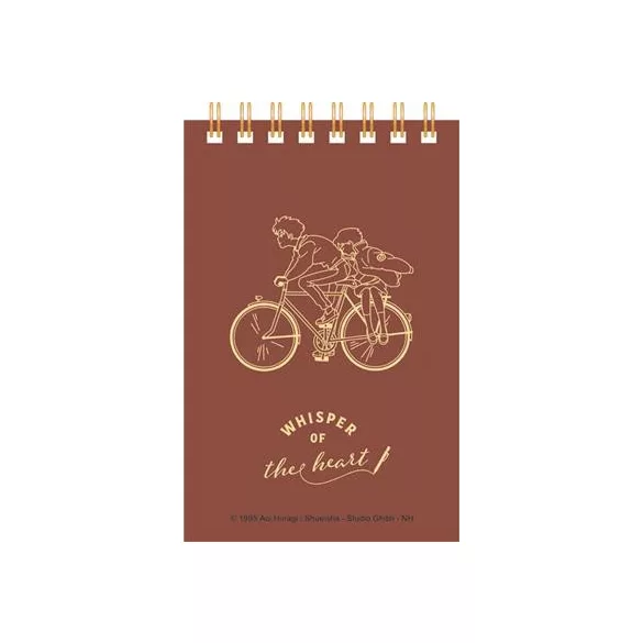 Whisper of the Heart - Stamped Ring Notebook (11,5x7,2 cm) - Seiji & Shizuku-MOVIC-92423