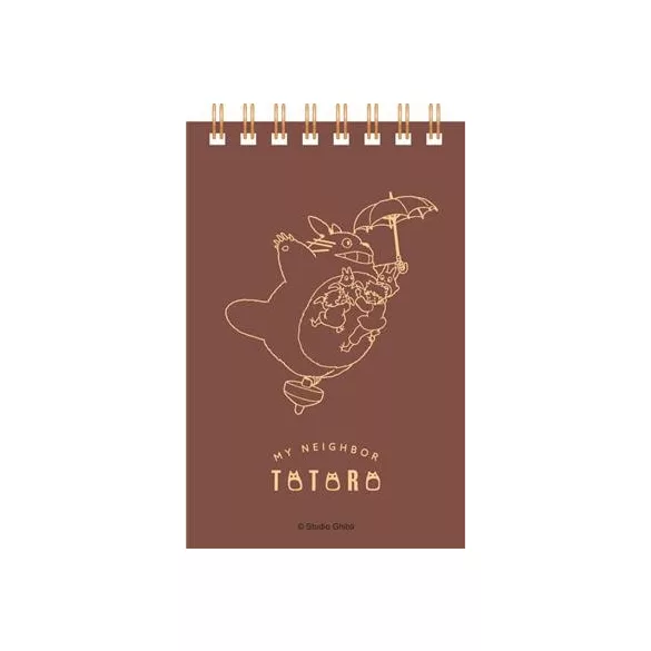 My Neighbor Totoro - Stamped Ring Notebook (11,5x7,2 cm) - Flying Totoro-MOVIC-92421