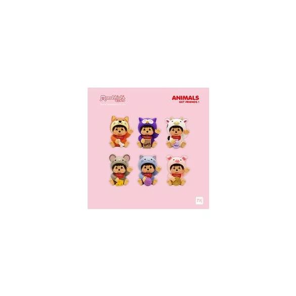 Monchichi - Blind Box - Lucky Cat (CDU of 6)-TKMCC002