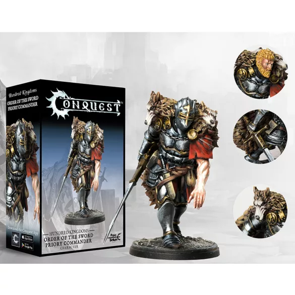 Hundred Kingdoms: Order of the Sword Priory Commander miniatűra