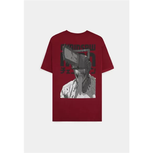 Chainsaw man - Bordeaux Smile Men's Short sleeved T-shirt - Logo - L-TS416125CSM-L