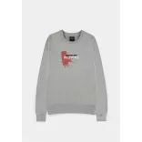 Chainsaw Man - Grey Melange Men's Sweatshirt - Power / Logo with splatter accent - 2XL-SW575018CSM-2XL