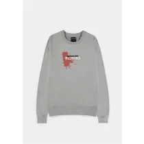 Chainsaw Man - Grey Melange Men's Sweatshirt - Power / Logo with splatter accent - 2XL-SW575018CSM-2XL