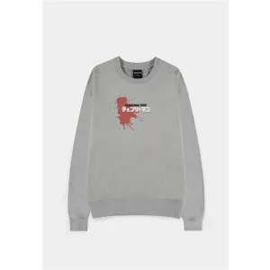 Chainsaw Man - Grey Melange Men's Sweatshirt - Power / Logo with splatter accent - XL-SW575018CSM-XL