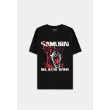 Cyberpunk 2077 - Men's Short Sleeved T-shirt - Black Dog Samurai Album Art - L-TS113160CPK-L