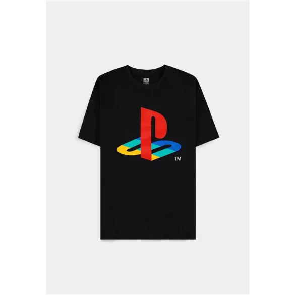 PlayStation - Men's Short Sleeved T-shirt (Black) - PlayStation Logo - L-TS671514SNY-L
