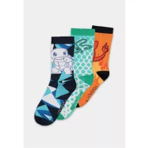 Pokémon - Crew Socks (3 Pack) - First-Gen Starter - 39/42-CR834547POK-39/42