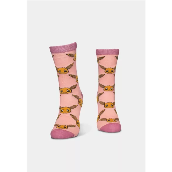Pokémon - Crew Socks (3 Pack) - Charmander, Pikachu, Eevee - 35/38-CR850202POK-35/38