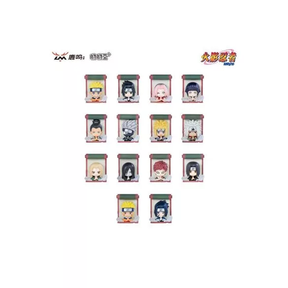 Naruto - 3D Magnet Blindbox Display (CDU of 12) - Secret Ninja Scroll Series-