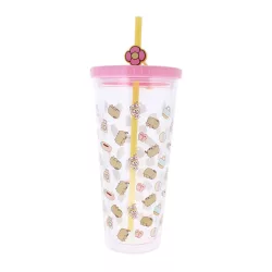Pusheen - Cup with Straw (700ml)-3000210