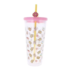 Pusheen - Cup with Straw (700ml)-3000210