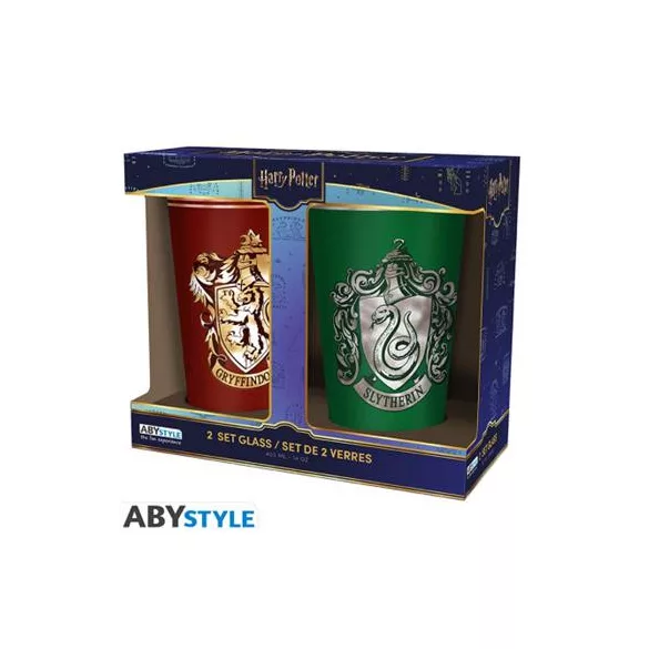 Harry Potter - XXL Glasses (2 Pack) - Gryffindor & Slytherin-ABYVER327