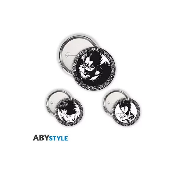Death Note - Badge Pack - Light, L & Ryuk-ABYACC579