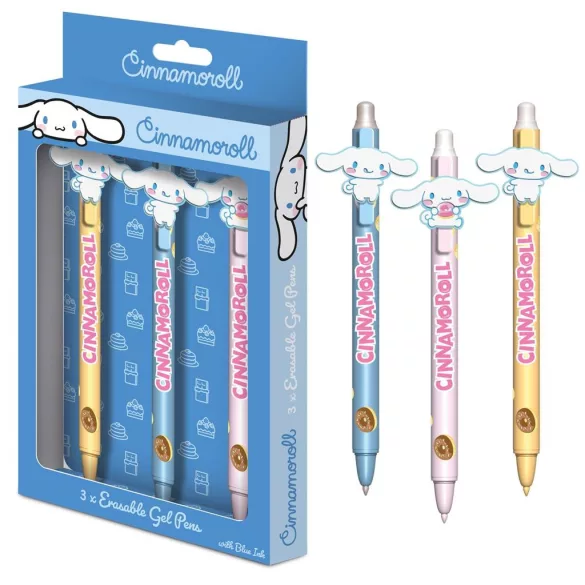 Cinnamoroll - Erasable Gel Pen (3 Pack)-SR2510465