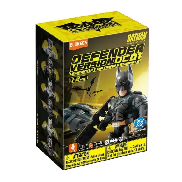 Batman - Blokees Blindbox - DC Hero Defender Series 01, 12 darabos display