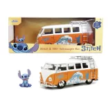 Lilo & Stitch modellautó – 1961 VW Bus Stitch figurával