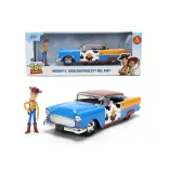 Toy Story Woody 1955 Chevrolet Bel Air fém modellautó 1:24