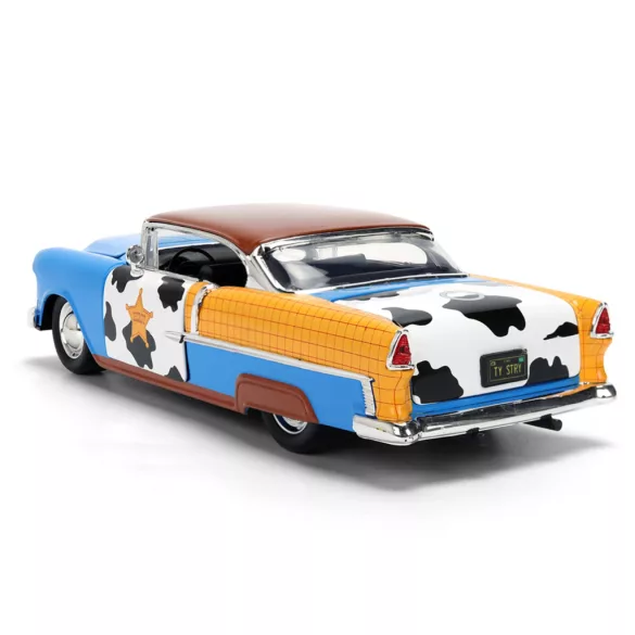 Toy Story Woody 1955 Chevrolet Bel Air fém modellautó 1:24