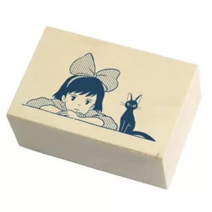 Kiki's Delivery Service - Wooden Stamp - Kiki & Jiji-BEVERLY-12921