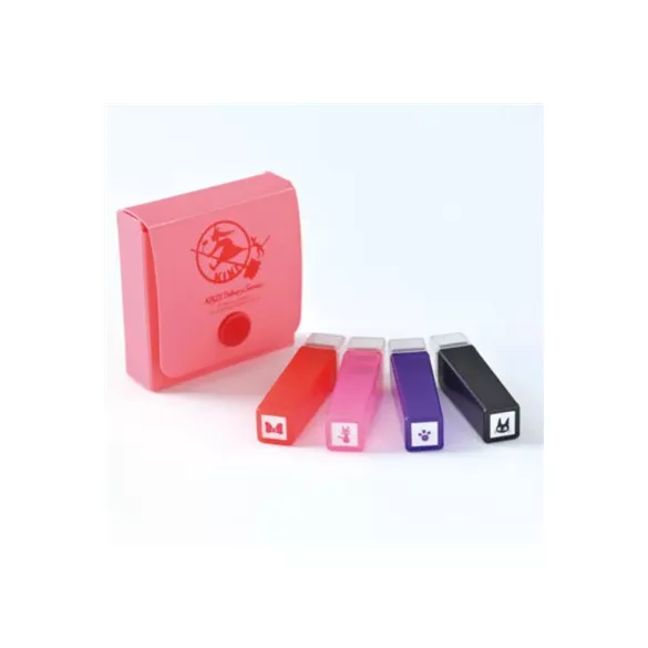Kiki's Delivery Service - Coloured Stamp Set - Jiji, Paw & Hairband-BEVERLY-12994