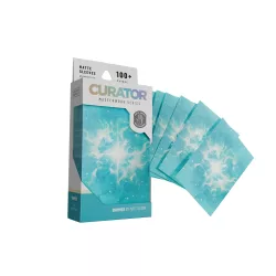 Curator® Masterworks Sleeves: Shimmer [blue] (Matt Olson)-ONB-CU0049