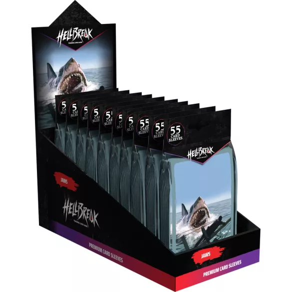 DreamTrace: Hellbreak Supplies Jaws Premium Card Sleeves Display (10 Packs)-DTHB02d