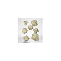 Elvish Shimmering beige & copper Jumbo Dice Set-SJELV01