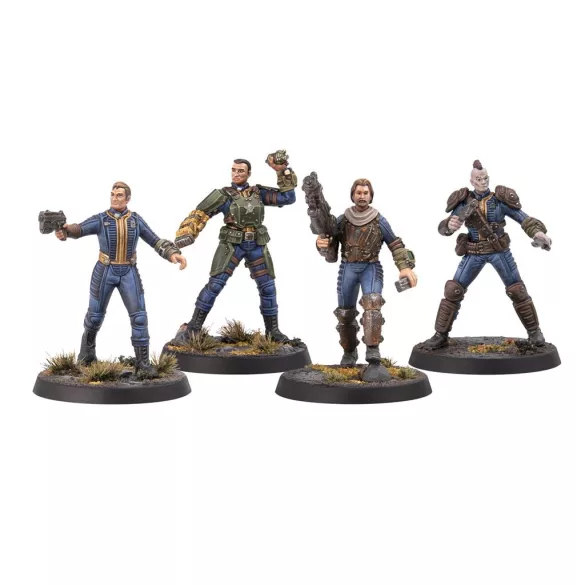 Fallout: Miniatures - Male Hero Vault Dwellers (Plastic) - EN-MUH1620201