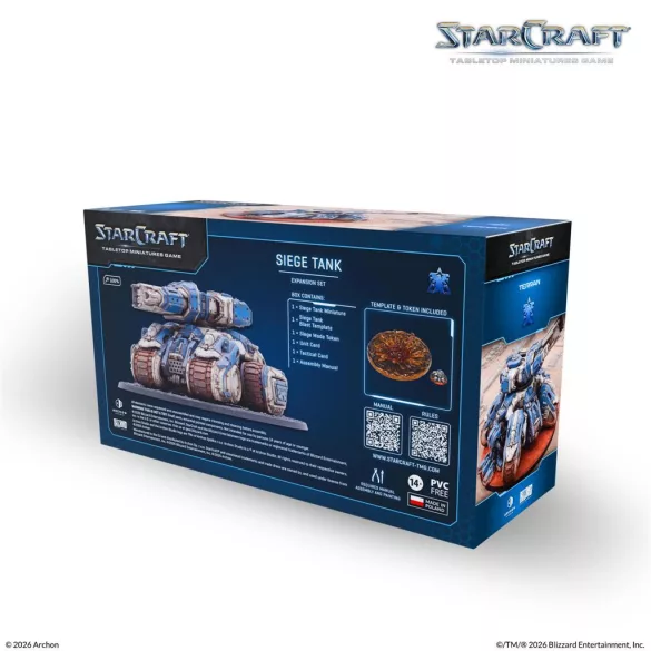 StarCraft® The Miniatures Game - Siege Tank - Terran - Expansion Set - EN-SCMG0034