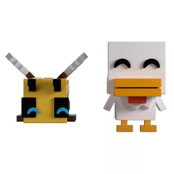 Minecraft - Youtooz Monitor Buddiez - Bee and Chicken-BEEANDCHICKENMONITORBUDDIEZ