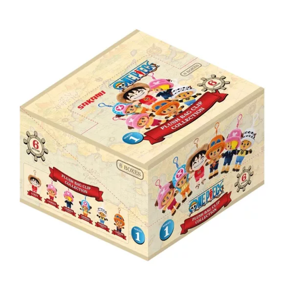 One Piece - Plush Bag Clip Blind Box Display (6 pcs) - Series 1-SAK70676