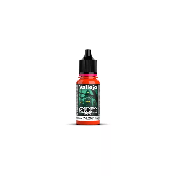 Vallejo - Fluo - Squidmar Color 257 - Fluorescent Fire 18 ml-74257
